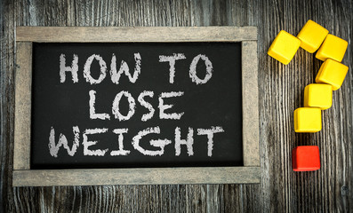 How To Lose Weight? written on chalkboard