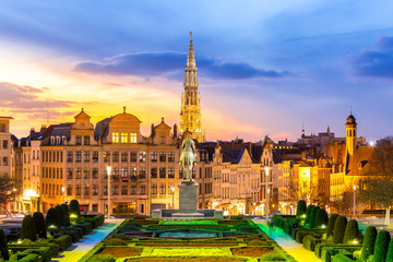 Fototapeta na wymiar Brussels Cityscape Belgium