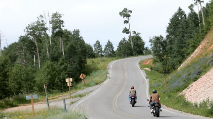 Mountain road two motorcycles P HD 1712
