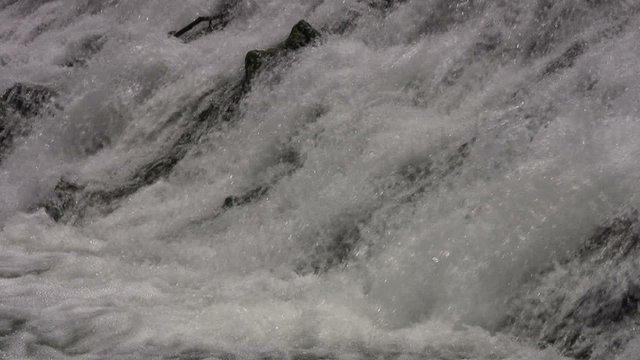 waterfall rocks oblique HD