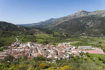 Fototapeta na wymiar pueblos del valle del Genal en Málaga, Jimena de Líbar