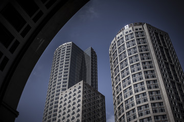 Fototapeta na wymiar Boston skyscrapers 
