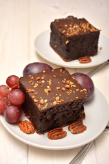 chocolate cake with nuts