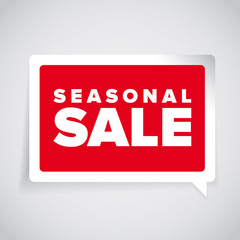 Seasonal sale label vector