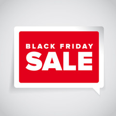 Black friday sale label vector