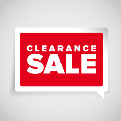 Clearance sale label vector
