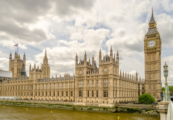 Fototapeta na wymiar Palace of Westminster, Houses of Parliament, London