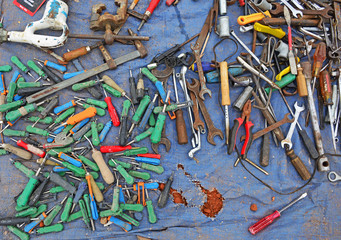 Old tools at flea markets