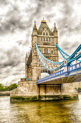 Fototapeta na wymiar Tower Bridge, Historical Landmark in London