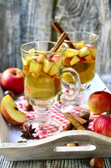 Hot apple cider.