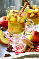 Hot apple cider.