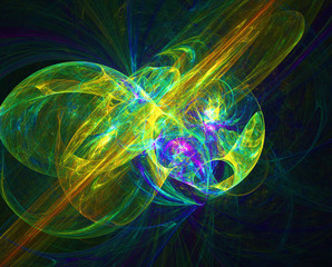 Abstract fractal patterns and shapes. Fractal texture. The colors in the series, Fancy paint. Background consists of fractal color texture.