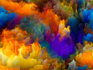 Keuken spatwand met foto Acceleration of Color © agsandrew
