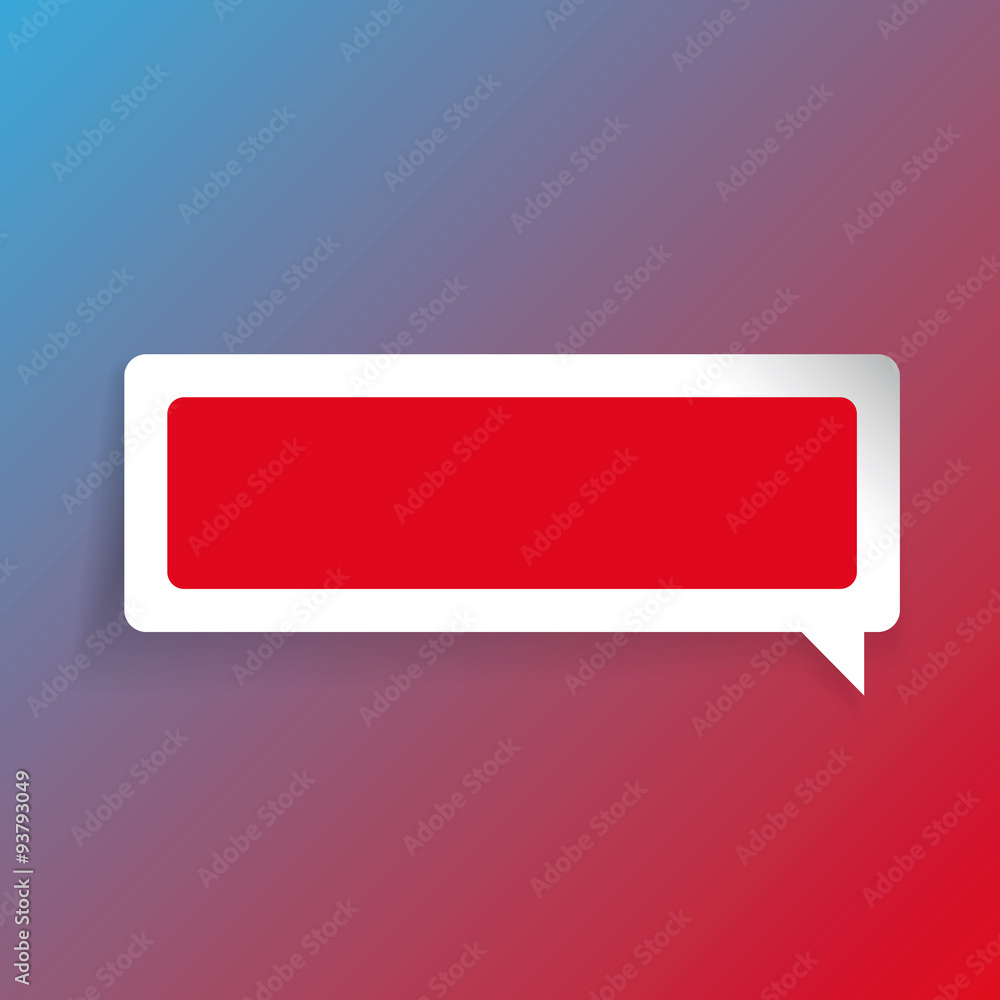 Poster empty label vector speech bubble