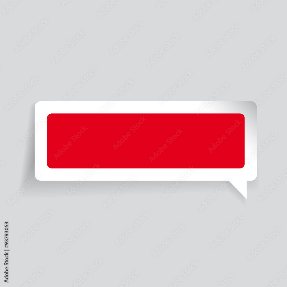 Poster empty label vector speech bubble