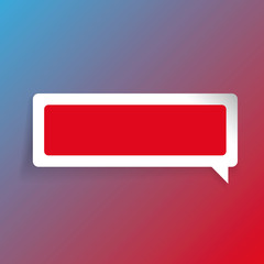Empty label vector speech bubble