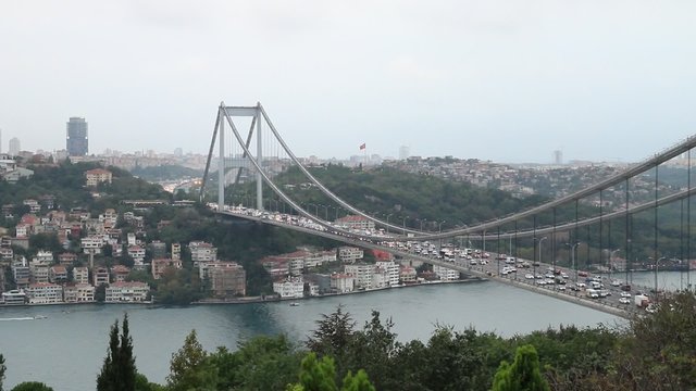 İstanbul ve boğaz köprüsü