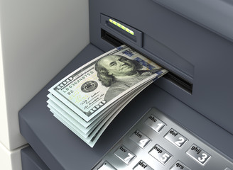 Dollars from ATM - 93795876