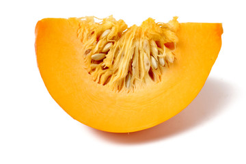 Pumpkin / Fresh pumpkin cut into slices.