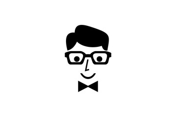 geek logo look stylish