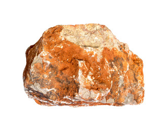 big granite rock stone isolated