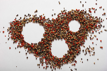 Organic frame background. Food texture