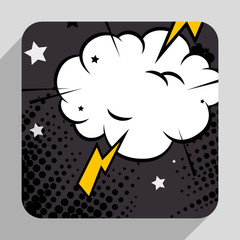 Comic Pop art bubble 