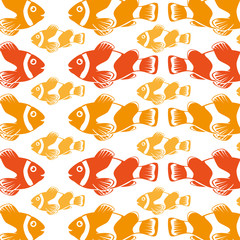 Fish icon graphic design