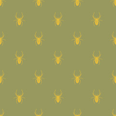 Seamless geometric pattern with a spider.
