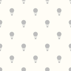 Seamless Background with hot air balloons retro.