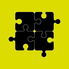 Puzzle game graphic icon 