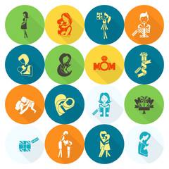 Happy Mothers Day Icons