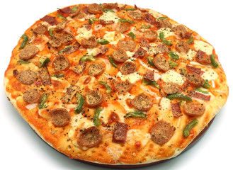 Home Made Pizza with Clipping Path
