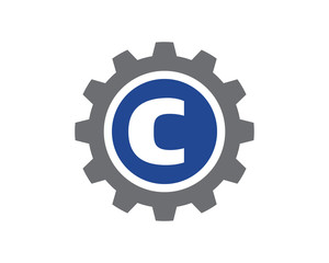 C Letter Gear Logo