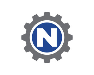 N Letter Gear Logo