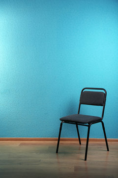 blue wall background Stock Photo 