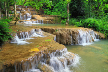 Obraz na płótnie Canvas Kaofu waterfall in Thamphatai National Park , Thailand
