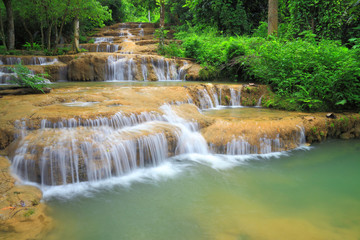 Kaofu waterfall in Thamphatai National Park , Thailand