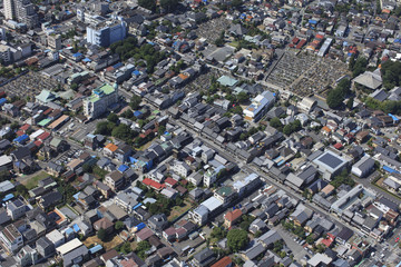 川越蔵の街／小江戸川越の空撮