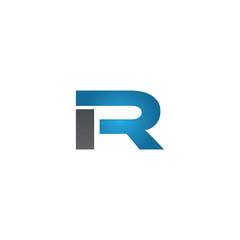 IR company linked letter logo blue
