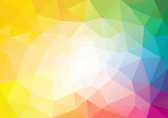 Spectrum polygon background or vector frame