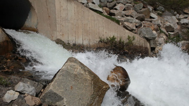 Flood water from culvert P HD 0721