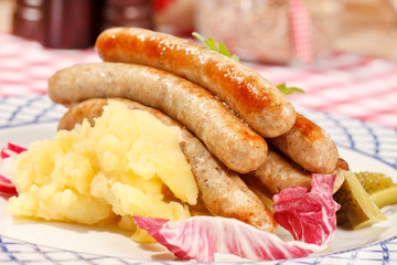 sausages with cabbage