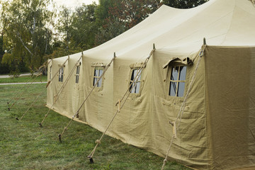 Large military tent