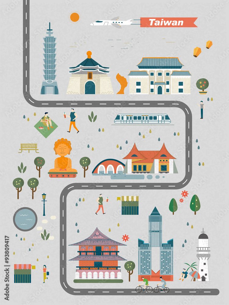 Canvas Prints Taiwan travel concept