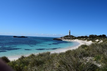 Leuchtturm an der Küste Roteste