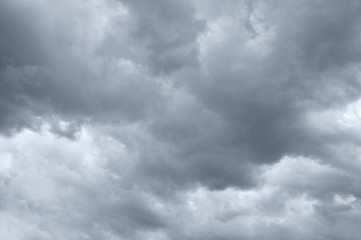 Dark storm clouds