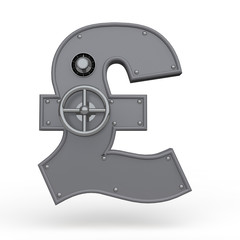 3d pound symbol metal safe