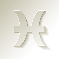 Paper HOROSCOPE SIGNS OF THE ZODIAC Pisces 20 February - 20 March.