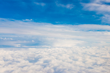 Blue sky background with white clouds